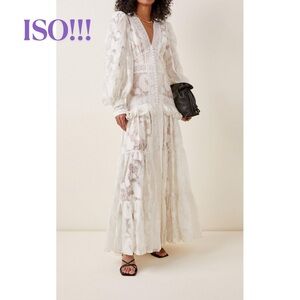 **ISO** Acler Suffield Ruffled Lace Maxi Dress